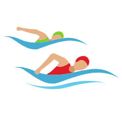 Image showing two swimmers