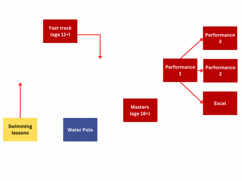 Diagram showing the squad structure and progression